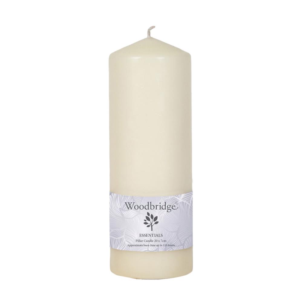 Woodbridge Ivory Pillar Candle 20cm x 7cm £4.94